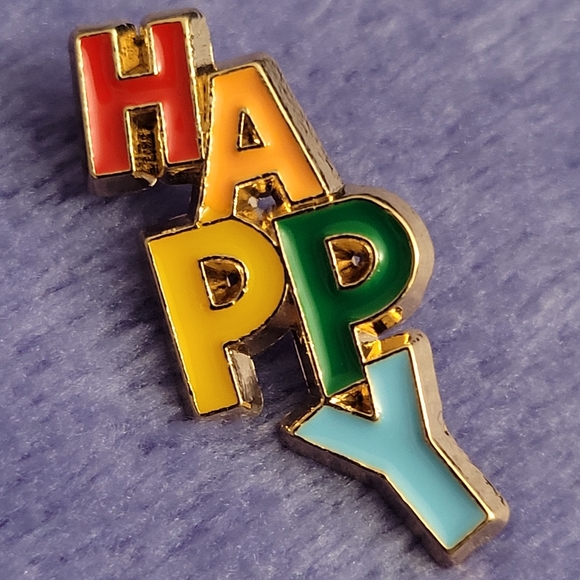 Happy Enamel Pin - Picture 9 of 9